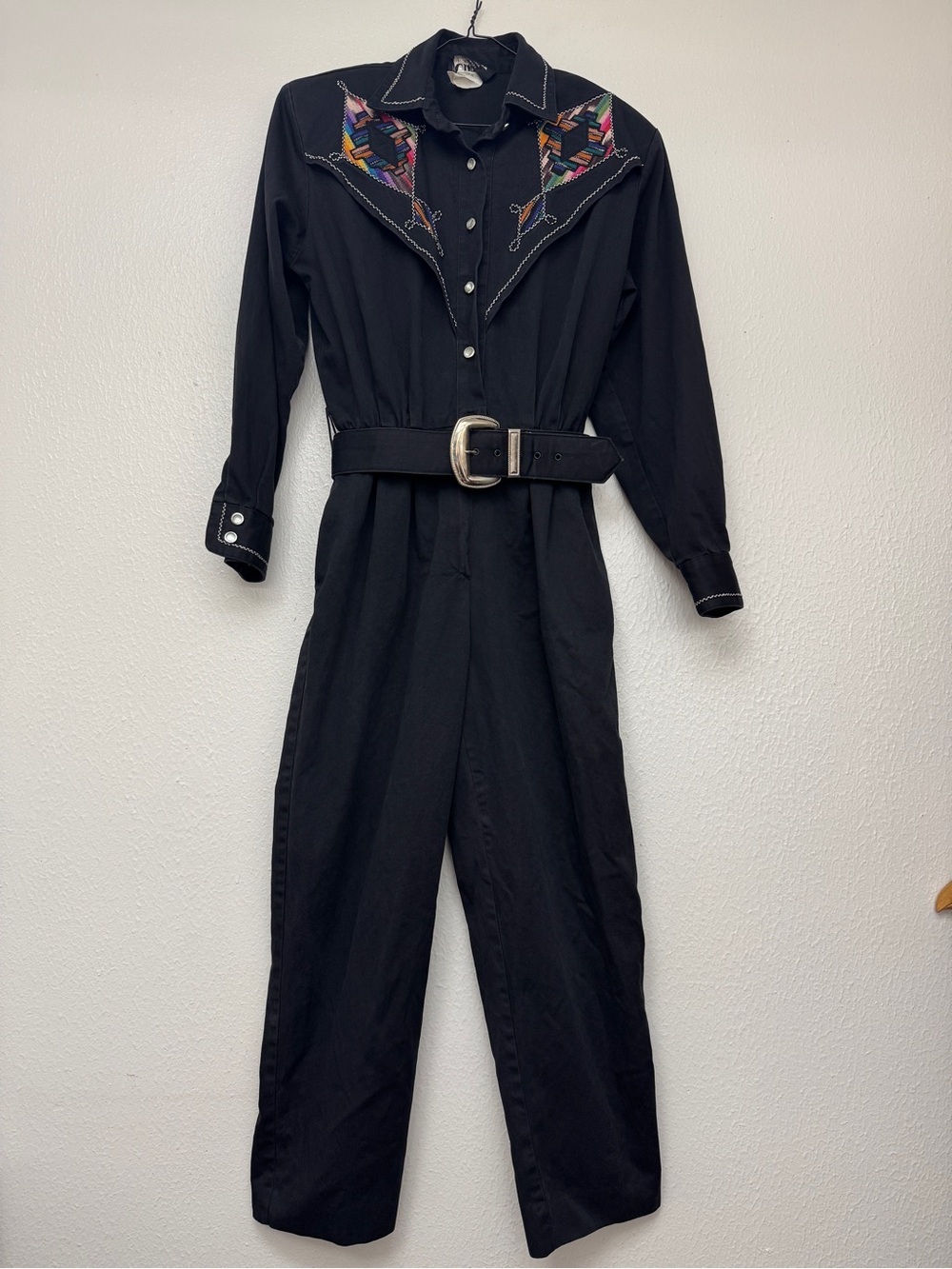 Vintage 80s 'Choon' Tan Retro Jumpsuit One Piece Statement Outfit Size 8